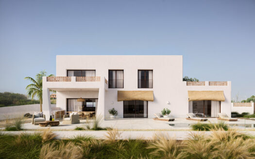 Villa de lujo de nueva construcción en Moraira, con vistas al mar.