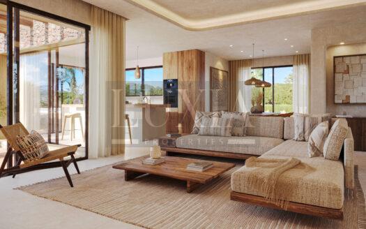 Villa de obra nueva de lujo en Jávea con ascensor, gimnasio y piscina privada.