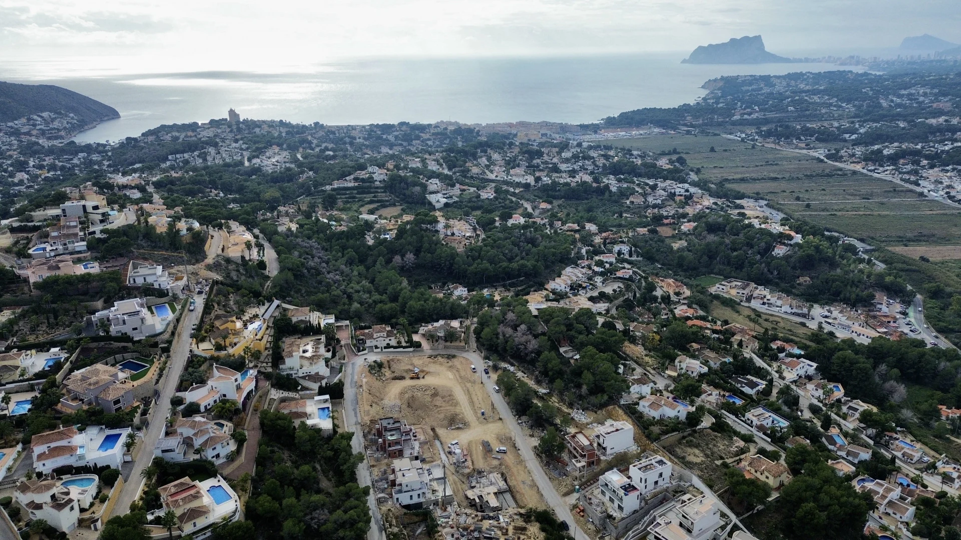 Pack de 3 parcelas en venta en Moraira.