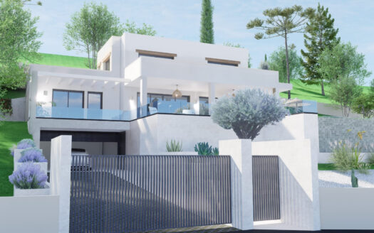 Villa moderna de nueva construcción con vistas panorámicas en Rafalet.
