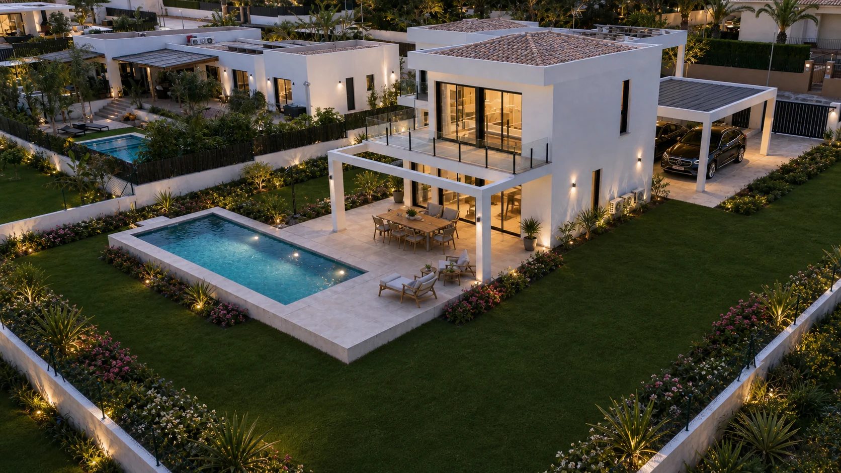 Villa  de obra nueva en Piver, Jávea, con piscina y vistas panorámicas al Montgó.