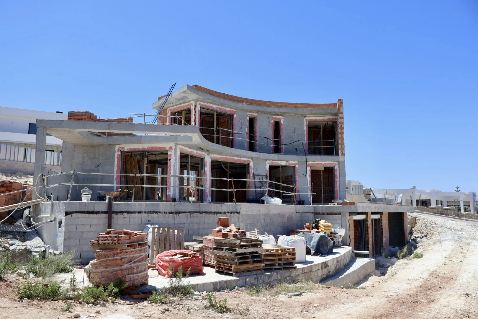 Villa de obra nueva en venta en Javea con vistas al mar.