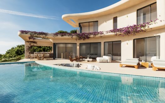 Villa de obra nueva en venta con vistas al mar en Javea.