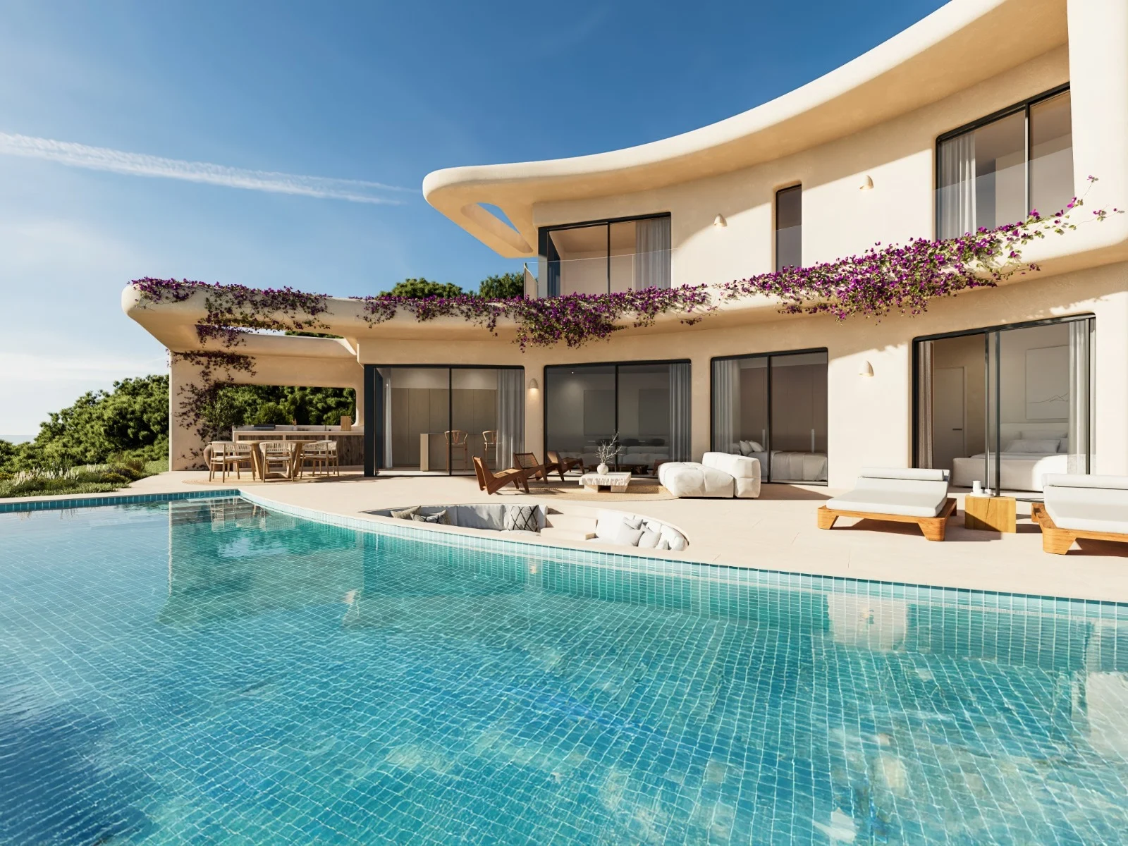 Villa de obra nueva en venta con vistas al mar en Javea.