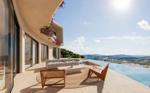 Villa de obra nueva en venta con vistas al mar en Javea.