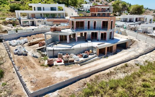 Villa de obra nueva en venta en Javea con vistas al mar.