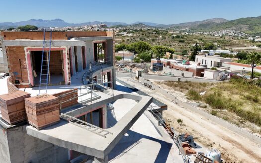 Villa de obra nueva en venta en Javea con vistas al mar.